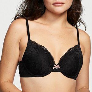 Victoria's Secret - Lightly Lined Lace Full Coverage Bra - 34C - Black